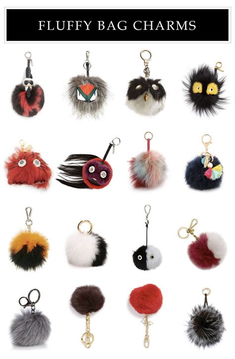 Fluffy Bag Charms .